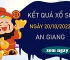 Thống kê XSAG 20/10/2022 dự đoán VIP An Giang thứ 5